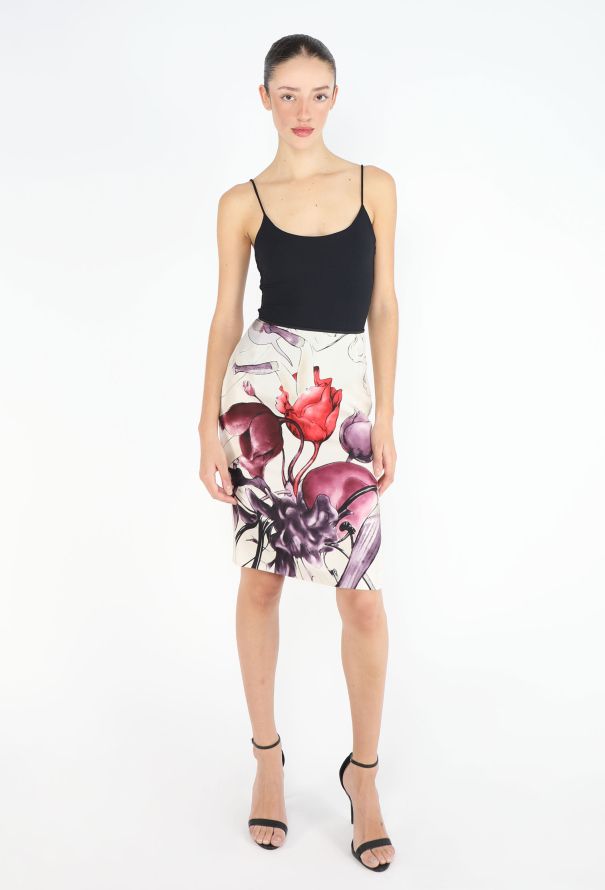 Prada S/S 2008 Fairytale Printed Skirt - 3