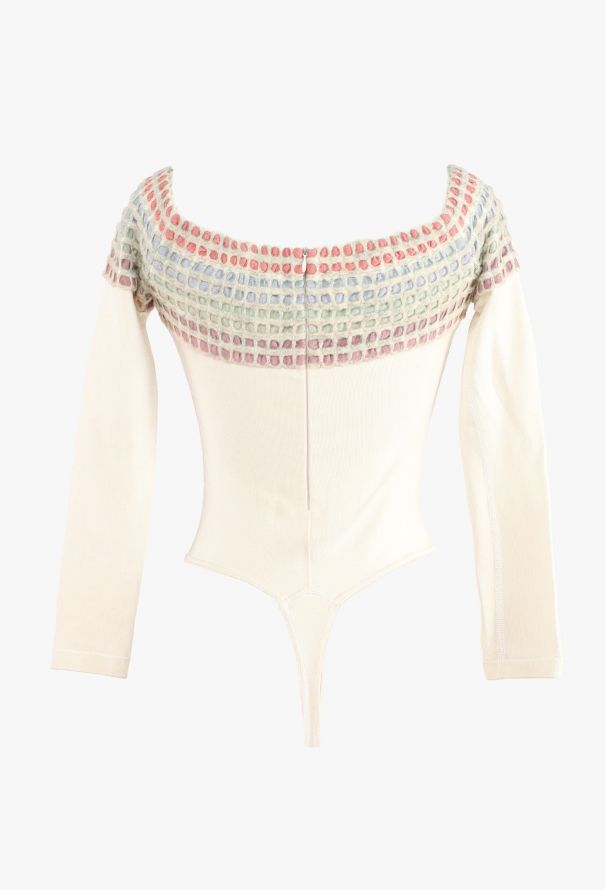Alaïa Rainbow Trim Bodysuit, 1990s - 6