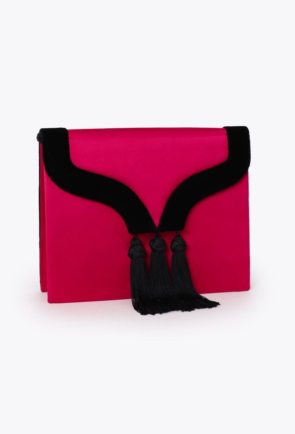 Saint Laurent '90 Fuschia Tassel Bag - 3