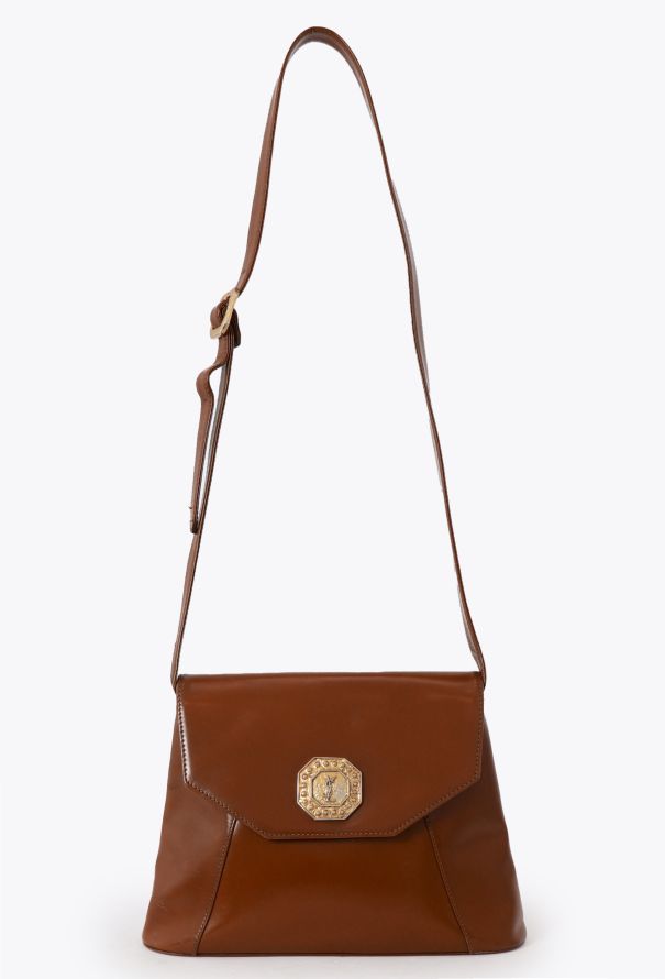 Saint Laurent '90 YSL Cognac Bag - 1