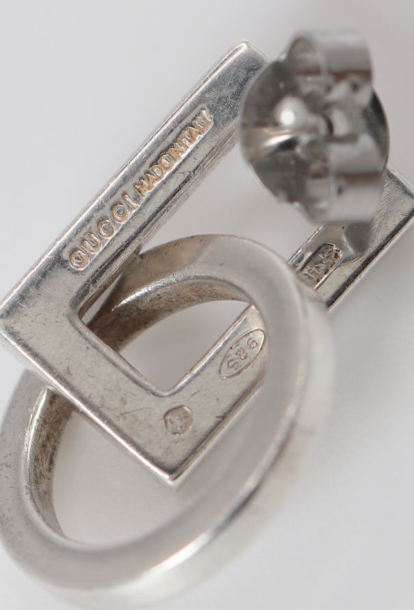 Gucci Square Round Silver 925 Earrings - 3