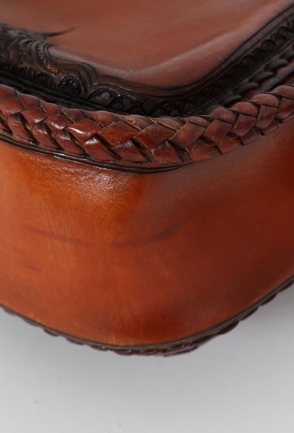 World Treasures Spanish Hand Tooled Leather Bag - 10 World Treasures Spanish Hand Tooled Leather Bag - 10