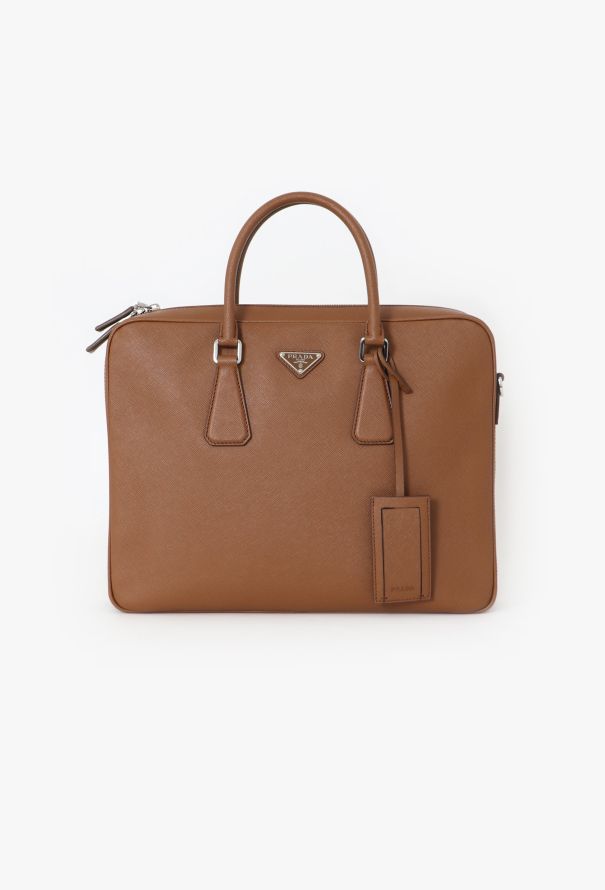 Prada Cannella Saffiano Briefcase - 1
