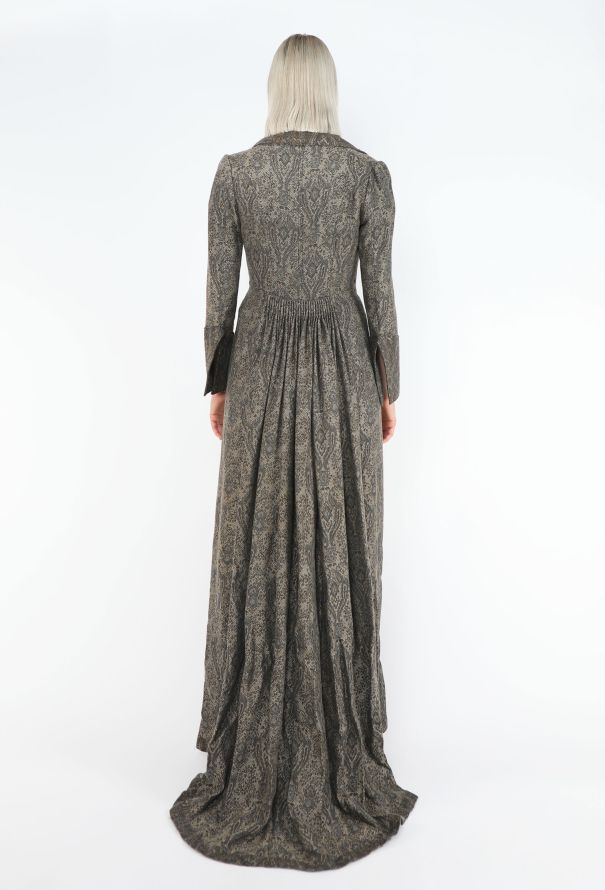 1999 Made-to-Measure Cashmere Jacquard Robe - 5