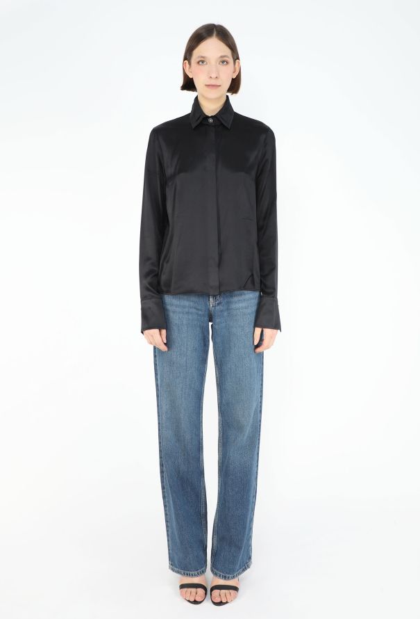 Chanel 2016 Silk Charmeuse Lavallière Blouse - 3