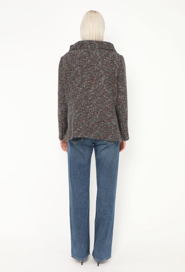 Chanel 2012 Boat Neck Tweed Jacket - 5 Chanel 2012 Boat Neck Tweed Jacket - 5