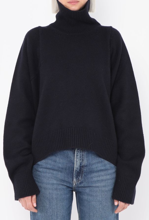 Céline Cashmere Turtleneck Sweater - 2