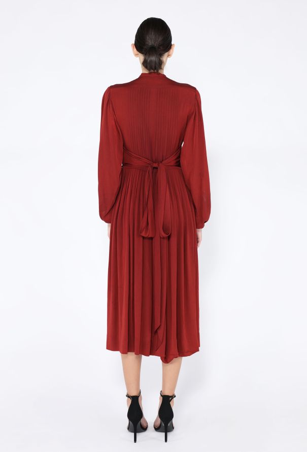 '70s Pleated Day Dress - 4