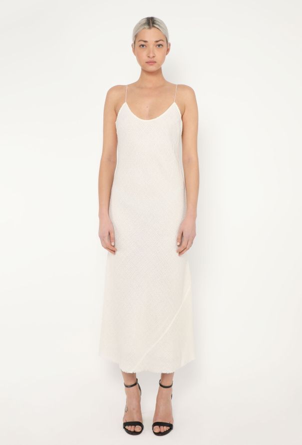 Gabriela Hearst 2023 Light Tweed Slip Dress - 1