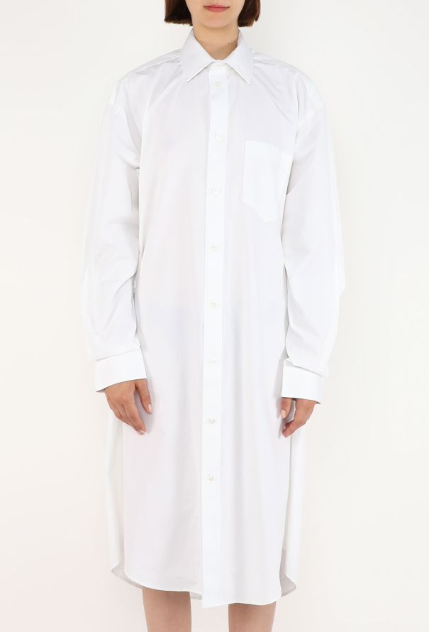 Balenciaga Garde-Robe Cotton Shirt Dress, 2022 - 3