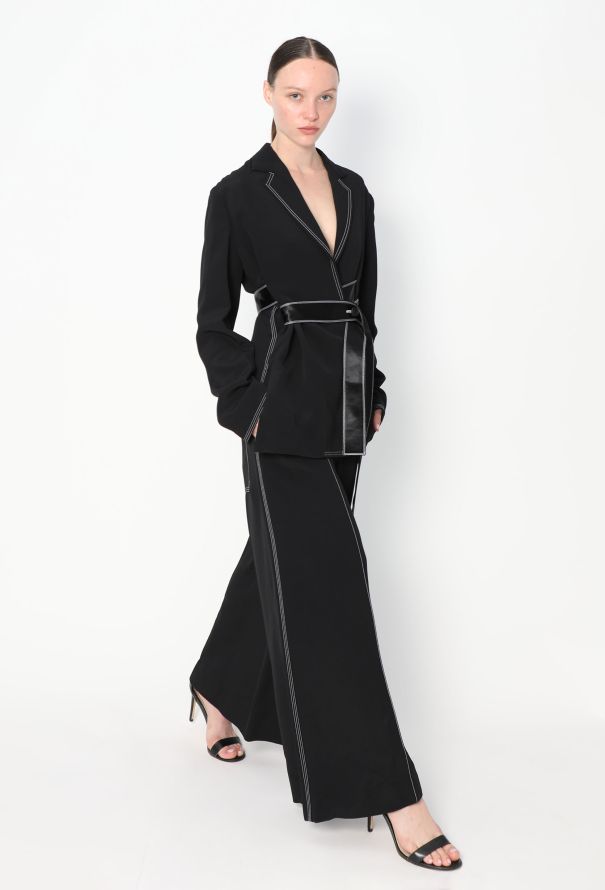 Céline Contrast Stitch Wrap Jumpsuit, S/S 2015 - 1