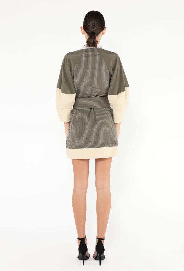 Chloé S/S 2021 Top Stitch Belted Minidress - 5