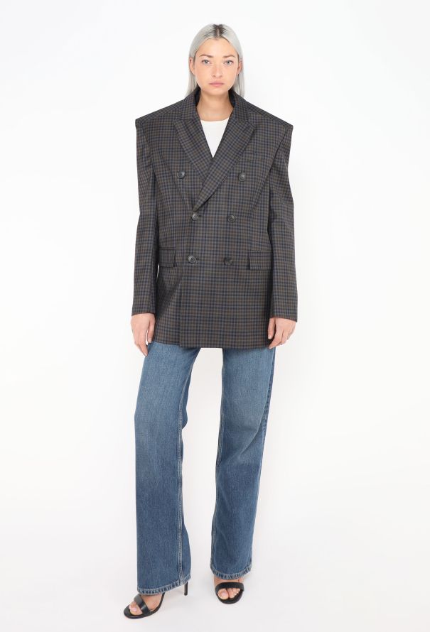 Balenciaga S/S 2017 Padded-Shoulder Blazer - 5