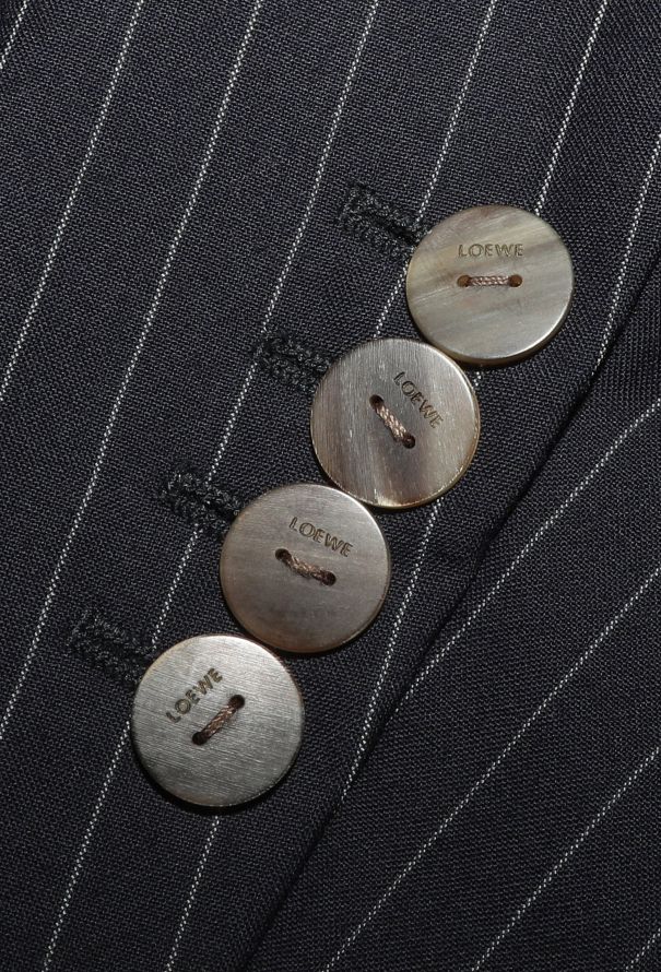 Loewe F/W 2019 Pinstripe Asymmetrical Blazer - 7