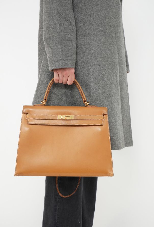 Hermès Vintage Gold Box Kelly Sellier 35 - 4