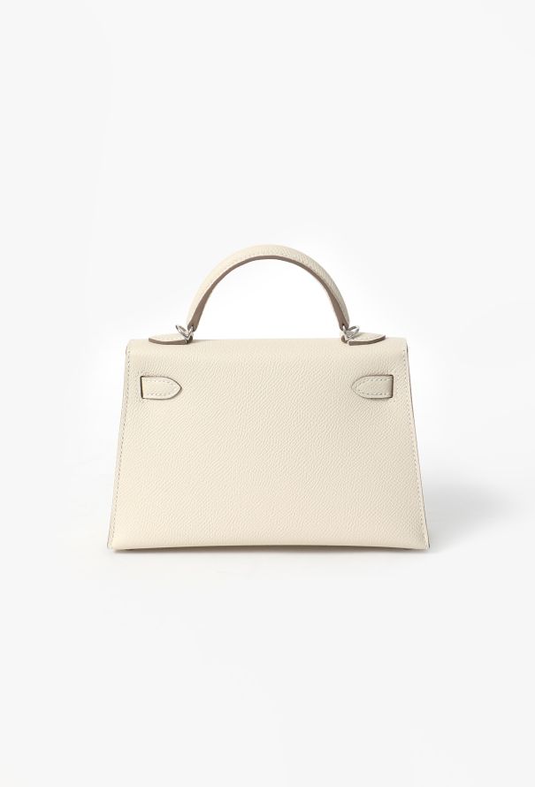 Hermès Craie Epsom Mini Kelly II Sellier Electrum - 8 Hermès Craie Epsom Mini Kelly II Sellier Electrum - 8
