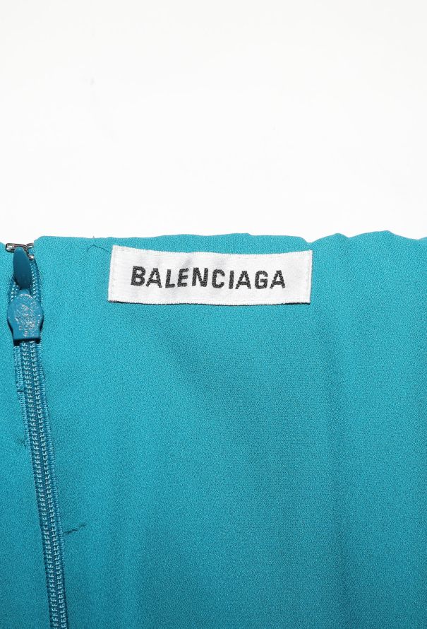 Balenciaga S/S 2022 Asymmetrical Pleated Dress - 7 Balenciaga S/S 2022 Asymmetrical Pleated Dress - 7