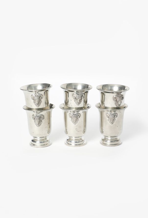 Dior 1960s Gabriella Crespi Ram Shot Glasses - 5