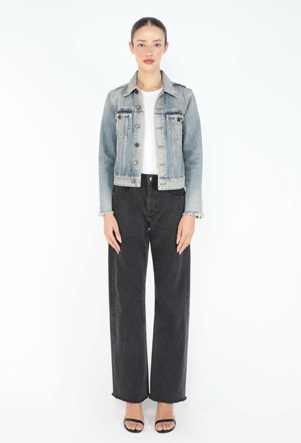 Saint Laurent 2019 Stone-Washed Denim Jacket - 2