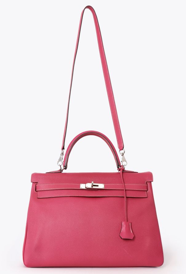 Hermès Rose Tyrien Epsom Kelly Retourné Verso 35 - 2 Hermès Rose Tyrien Epsom Kelly Retourné Verso 35 - 2