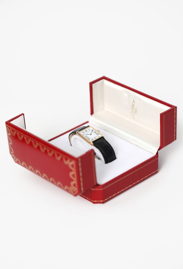 Cartier RARE Vintage 18K Yellow Gold Tank Arrondi Watch - 4