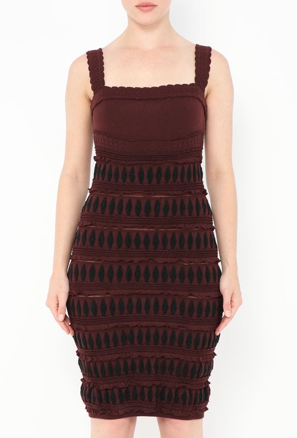 Alaïa Geometric Ruffle Dress - 2