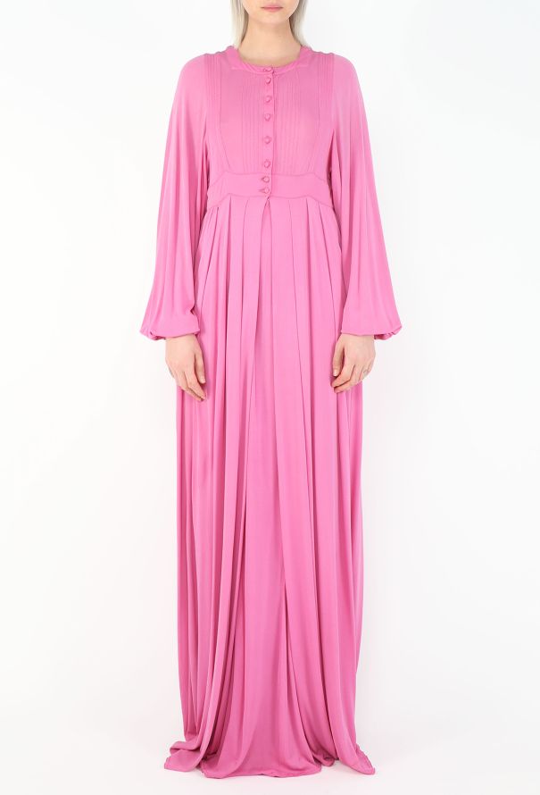 Jean Muir '70s Silk Pleated Gown - 3