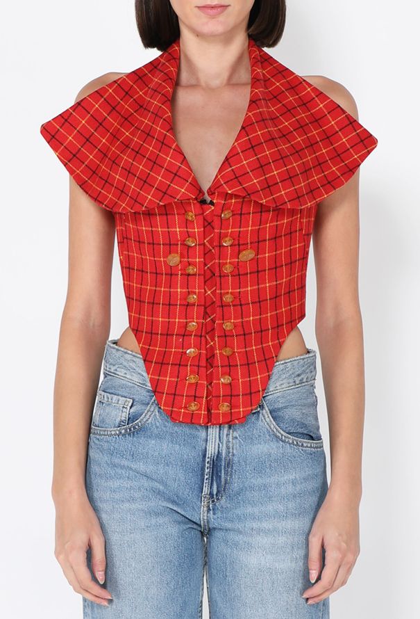 Vivienne Westwood 'Vive La Cocotte' Plaid Corset, F/W 1995 - 3