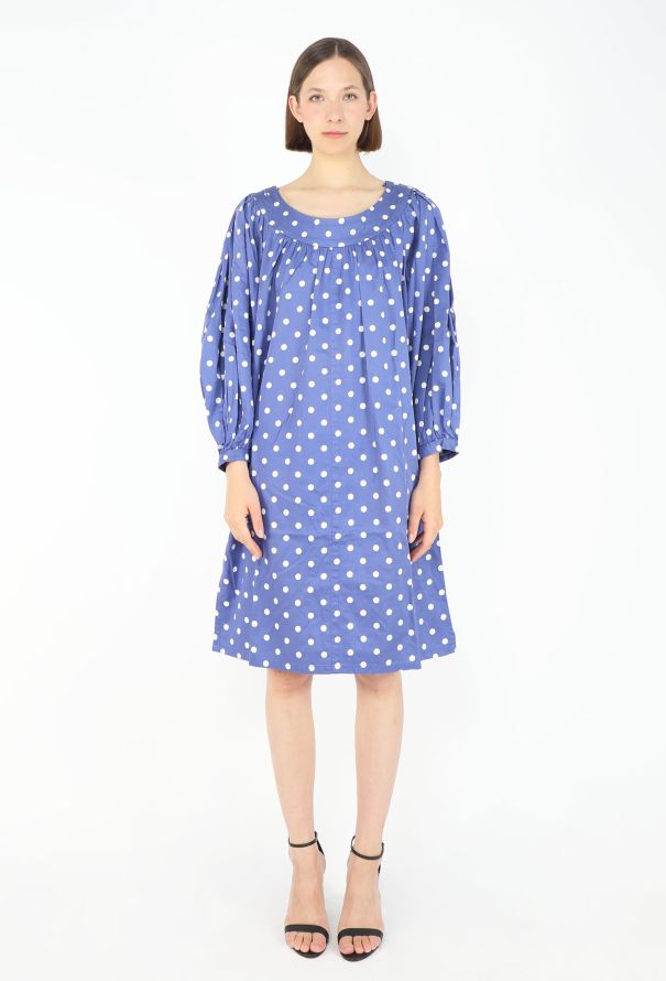 Saint Laurent '80s Boat-Neck Cotton Dress - 2