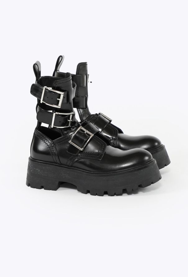 Alexander McQueen 2023 Rave Buckle Boots - 3