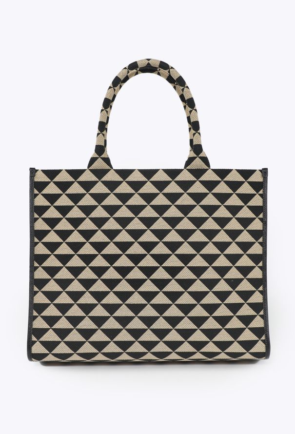 Prada 2022 Symbole Embroidered Jacquard Tote - 6