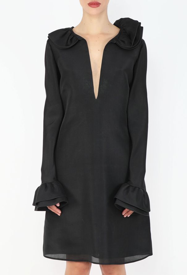 Gucci F/W 2000 Ruffled Organza Dress - 3