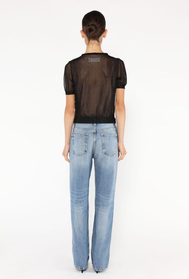 Maison Margiela '90s Ribbed Mesh Top - 4