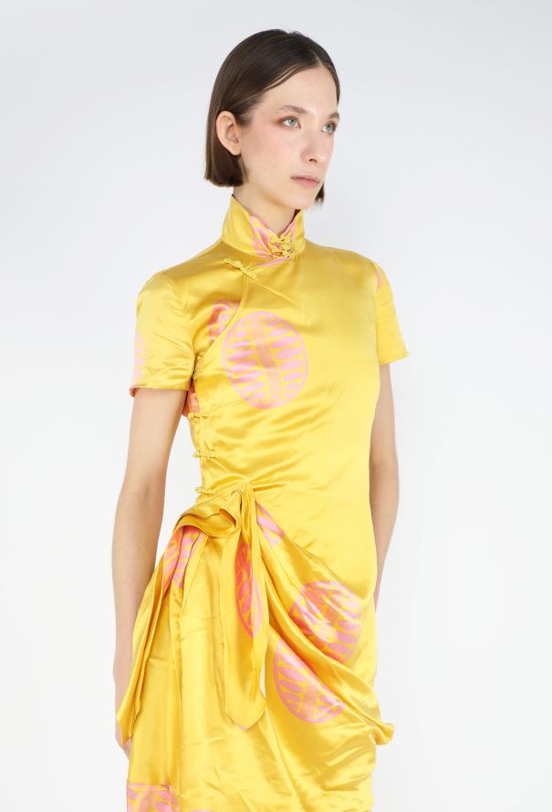 Miu Miu S/S 2003 Draped Qipao Dress - 1