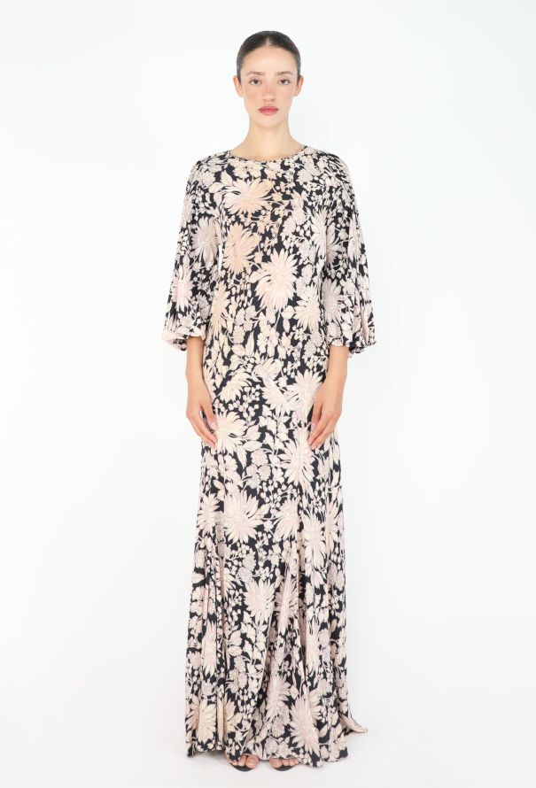 Antique Printed Silk Kaftan - 2