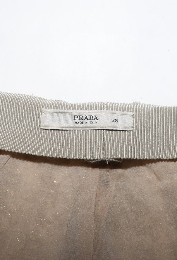 Prada S/S 2002 Belted Brocade Trousers - 7