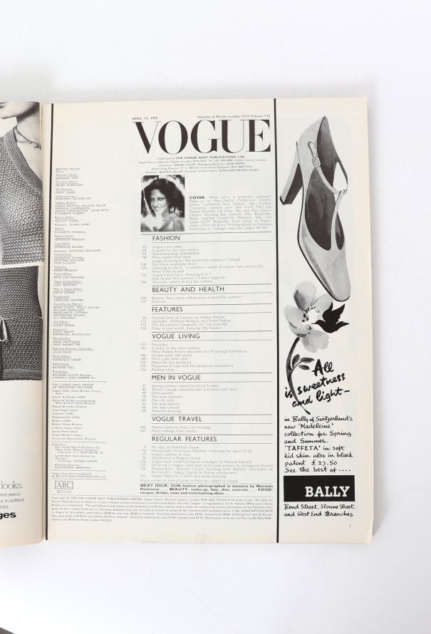 VOGUE UK 1975 April Double Issue Set - 7 VOGUE UK 1975 April Double Issue Set - 7