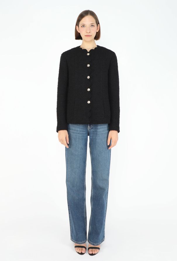 Chanel F/W 2020 Scalloped Tweed 'CC' Ensemble - 6