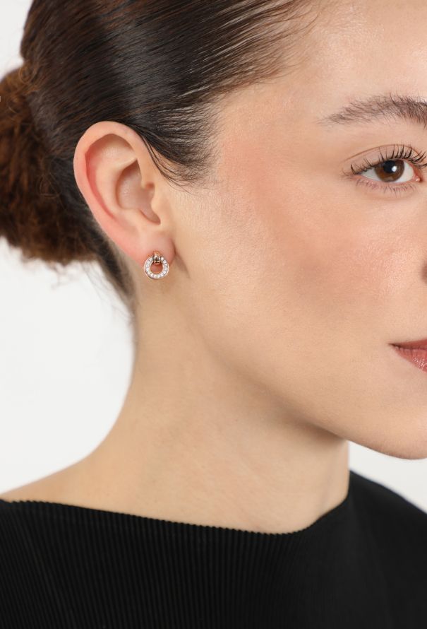 Modern Fine Jewelry Boodles Roulette 18K Rose Gold & Diamond Flip Earrings - 4