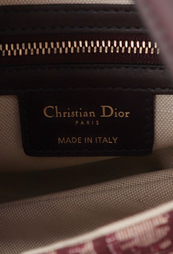 Dior Oblique Medium Red Saddle Bag - 13