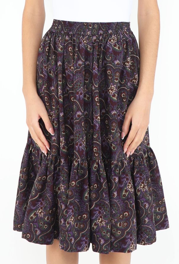 Saint Laurent RARE Fall 1976 Russian Paisley Skirt - 4