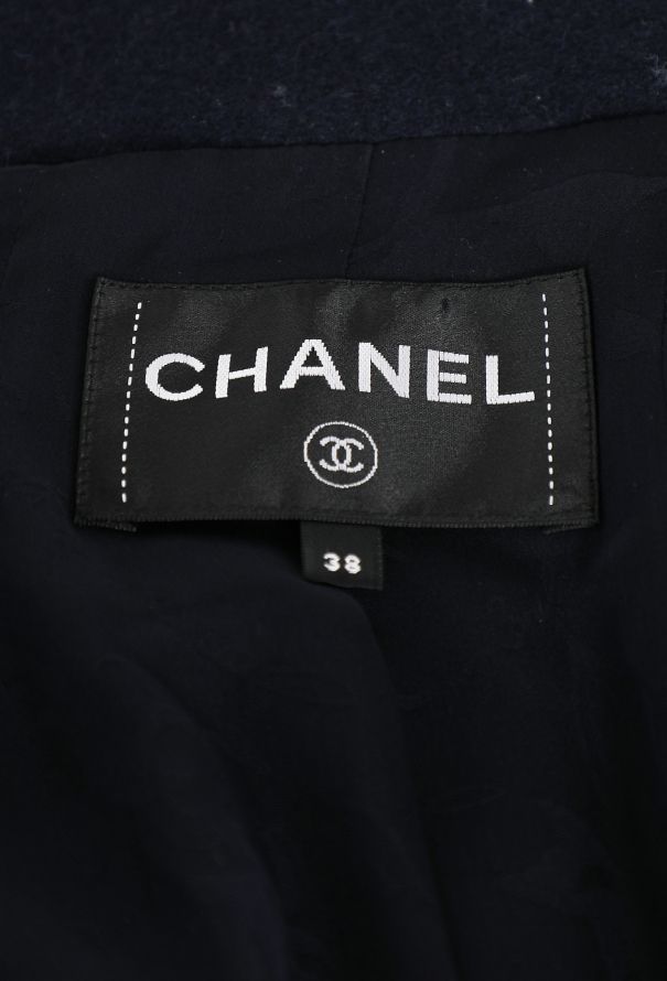 Chanel Anchor-Embossed Wool Peacoat, Pre-Fall 2018 - 7