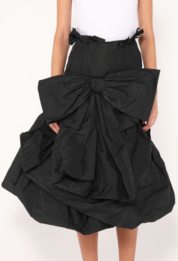 Maison Margiela F/W 2023 Draped Taffeta Bow Skirt - 3