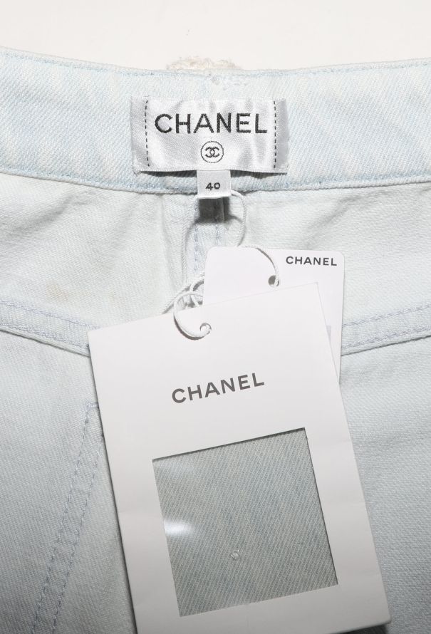 Chanel Resort 2021 Tweed Trim Jeans - 7