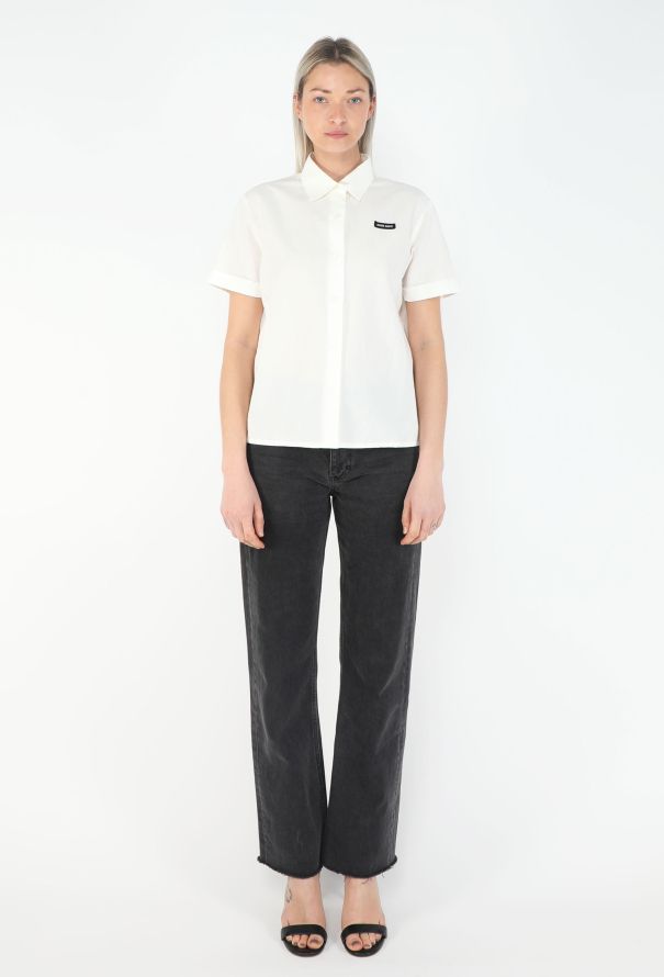 Miu Miu S/S 2025 Logo Cotton Shirt - 3