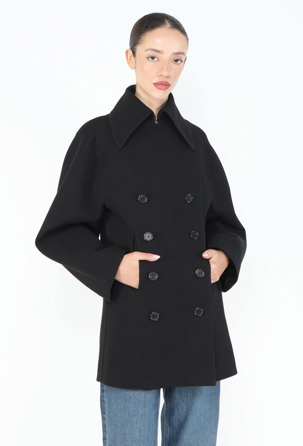 Chloé 2019 Double-Breasted Crêpe Peacoat - 5