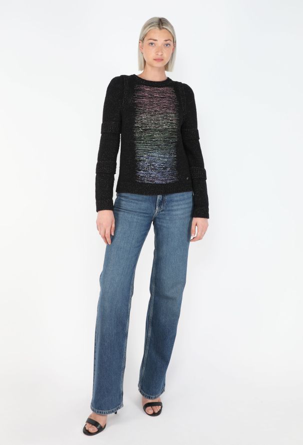 Chanel Iridescent Lamé 'CC' Sweater, F/W 2017 - 4