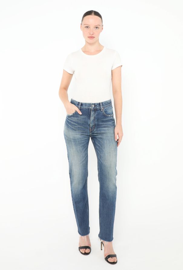 Saint Laurent 2022 Washed Tapered Jeans - 2