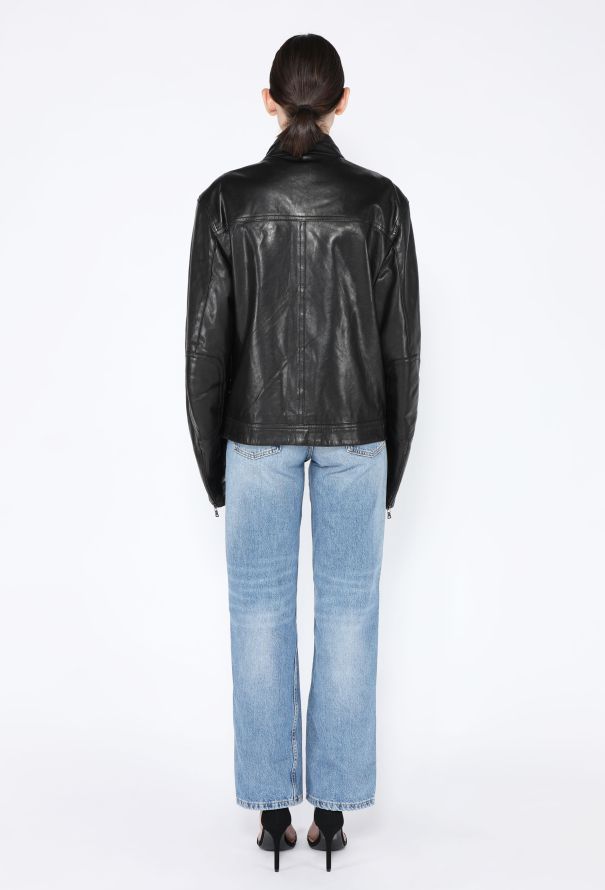 Prada 2007 Leather Moto Jacket - 5