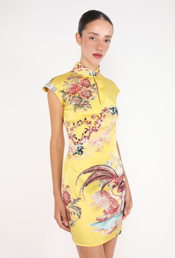 Roberto Cavalli Chinoiserie Silk Dress, S/S 2003 - 3